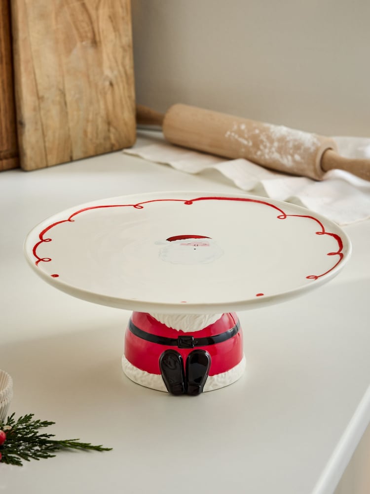 Next Uk Red Santa Cake Stand AW2-558
