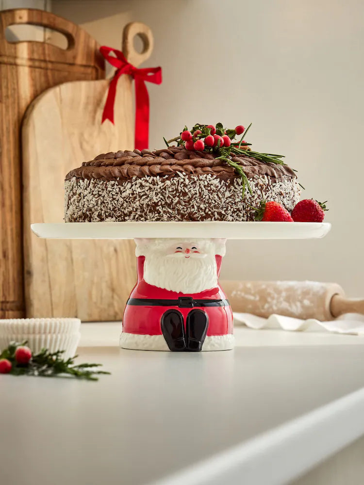 Next Uk Red Santa Cake Stand AW2-558