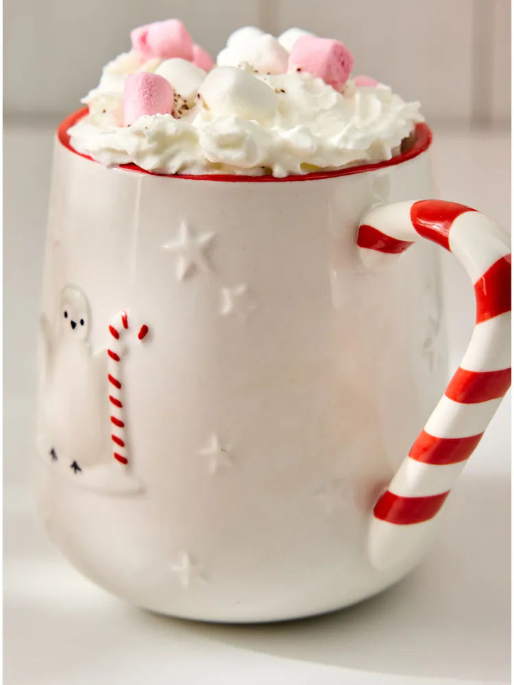 Next Uk Natural Christmas Penguin Mug