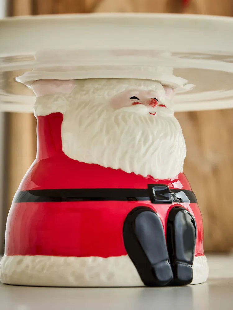 Next Uk Red Santa Cake Stand AW2-558