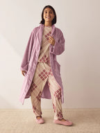 Next Uk Pink Waffle Cosy Robe