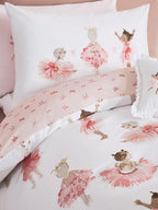 Preorder 2 Pack Pink Ballerina Duvet Cover and Pillowcase Set