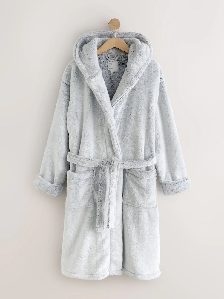 Next Uk Grey Snow Dressing Gown