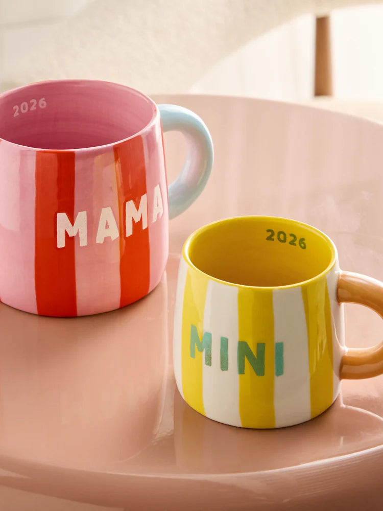 Next Uk Bright Mama and Mini Est 2026 Mug Set