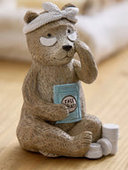 Natural Bertie Bear Bathroom Ornament