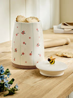 Next Uk Natural Floral Ceramic Biscuit Jar