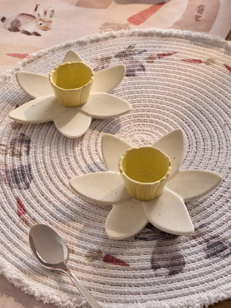 Next Uk Natural Spring Daffodil Flower Egg Cups