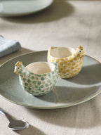 Next Uk Set of 2 Sage Green Pat and Peggy Chicken Egg Cups