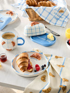 Next Uk Set of 2 Blue and White Claude Croissant Side Plates