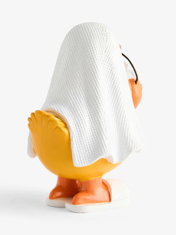 White Halloween Ghost Duck Ornament