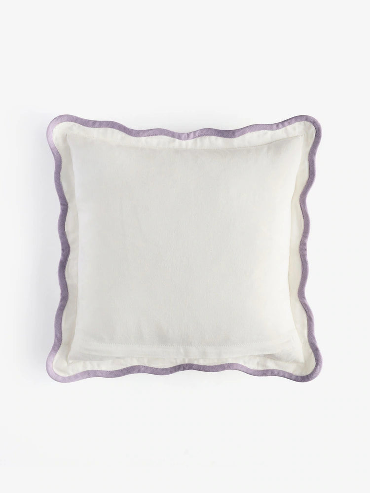 Next Uk Lilac Purple 35 X 35cm Mother's Day Embroidered Greenhouse Cushion