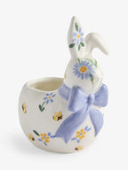 Next Uk Multicolour Floral Ceramic Bunny Ring Holder