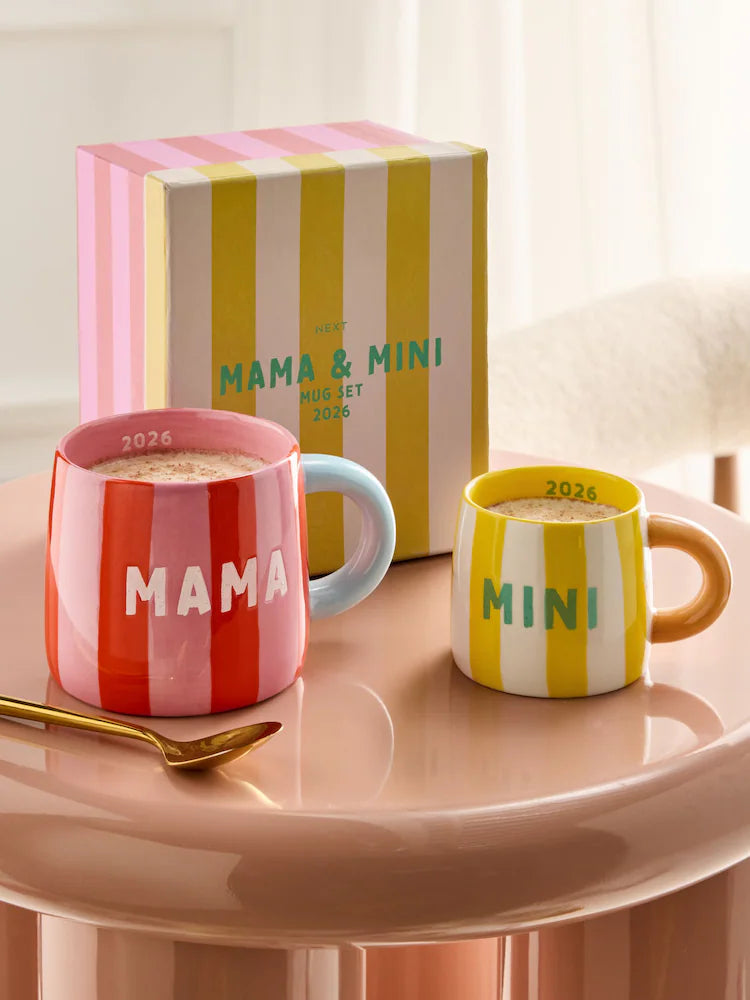 Next Uk Bright Mama and Mini Est 2026 Mug Set