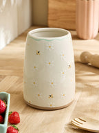 Next Uk Natural Floral Ceramic Utensil Pot