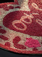 Next Uk Set of 2 Pink Beaded Heart Placemats