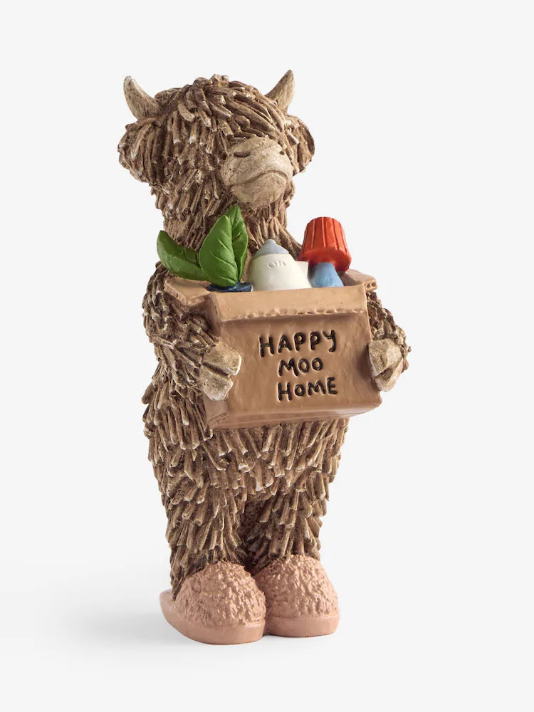 Next Uk Natural New Home Hamish The Highland Cow Ornament (H=12cm)
