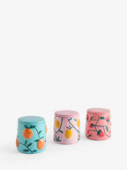 Set of 3 Multi Loreto Fruit Storage Jars