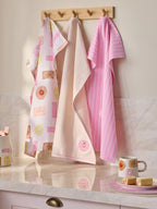 Set of 3 Pink Biscuit Tea Towels
