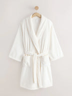 Next Uk White Waffle Cosy Robe
