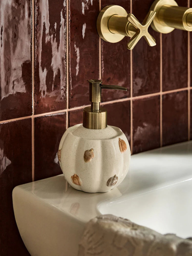 Natural Autumn Pumpkin Soap Dispenser