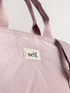 self. Grey Nylon Lunch Bag