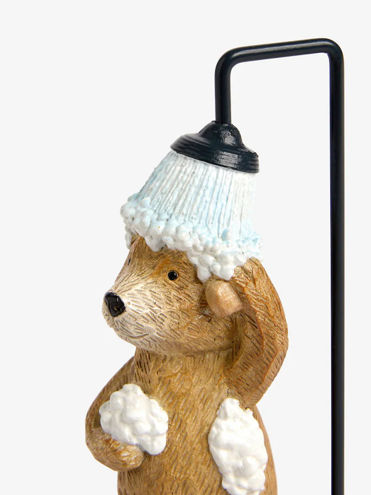 Next Uk Natural Bertie Bear Shower Bathroom Ornament (h12.5cm)