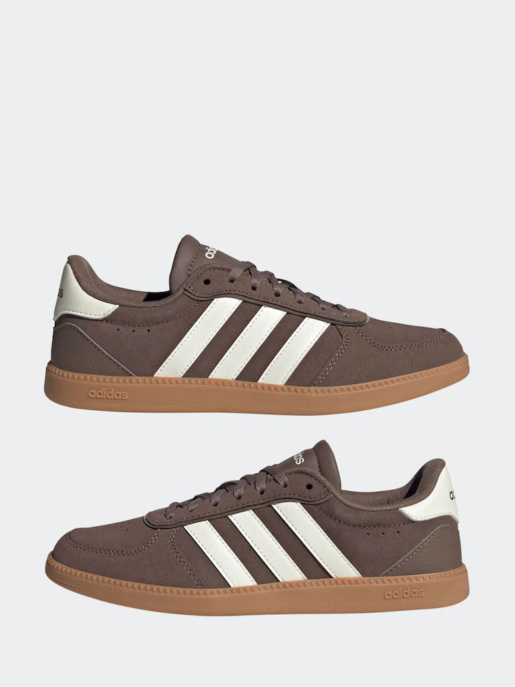 adidas Brown/White Breaknet Sleek Trainers