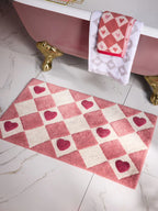 Next Uk Pink Heart Bath Mat (50x80cm)