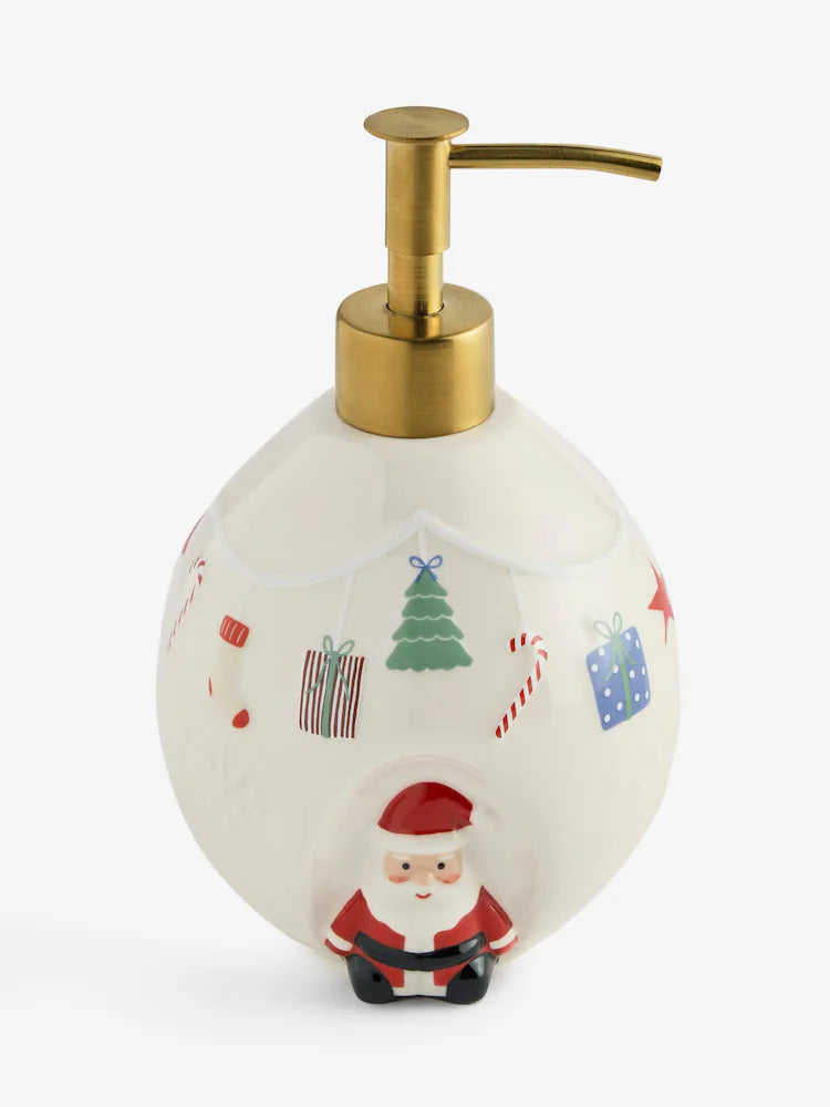 Natural Christmas Santa Soap Dispenser