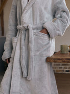 Next Uk Grey Snow Dressing Gown