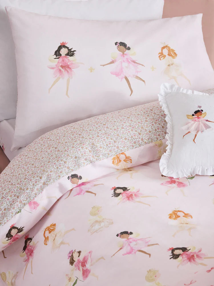 Preorder 2 Pack Pink Ballerina Duvet Cover and Pillowcase Set