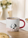 White/Black Dalmatian Dog Blanket Mug