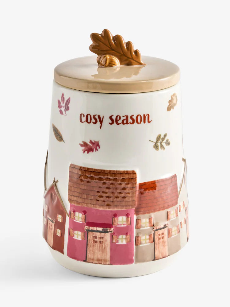 Preorder Natural cosy season Biscuit Jar