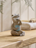 Natural Bertie Bear Bathroom Ornament