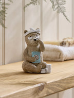 Natural Bertie Bear Bathroom Ornament