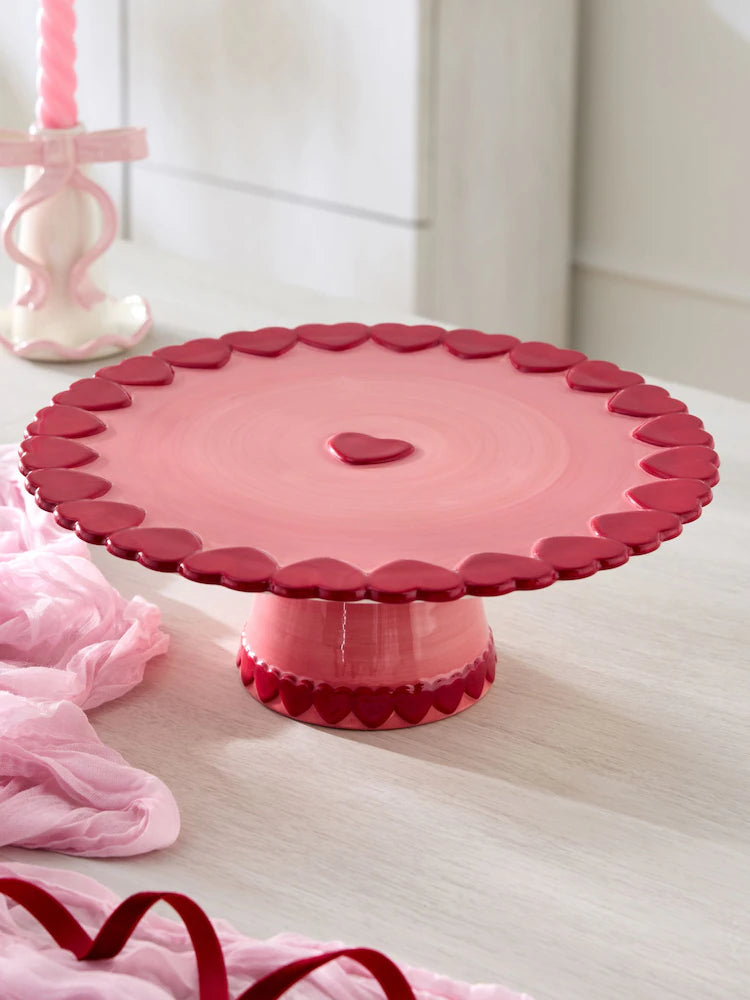 Next Uk Pink Heart Cake Stand