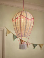 Preorder White and Pink Unicorn Hot Air Balloon Easy Fit Ceiling Light Shade