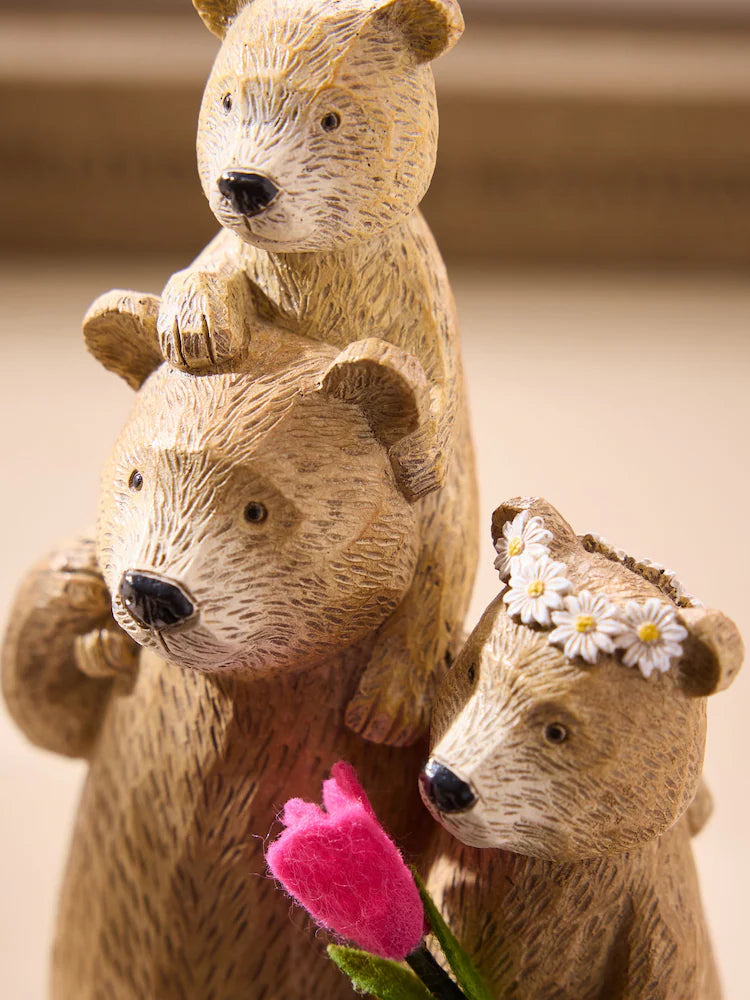 Next Uk Natural Bertie Bear Dangly Legs Family Ornament