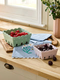 Next Uk Set of 2 Green floral Berry Storage Baskets