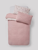 Next Uk 2 Pack Natural Hearts Duvet Cover and Pillowcase Set