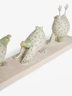 Next Uk Sage Green Yoga Chicken Ornament