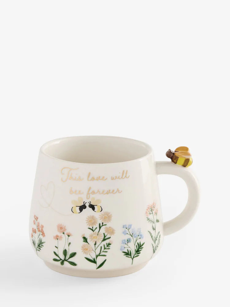 Next Uk Pastel Floral Love Bee Mug