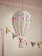 Preorder White and Pink Unicorn Hot Air Balloon Easy Fit Ceiling Light Shade