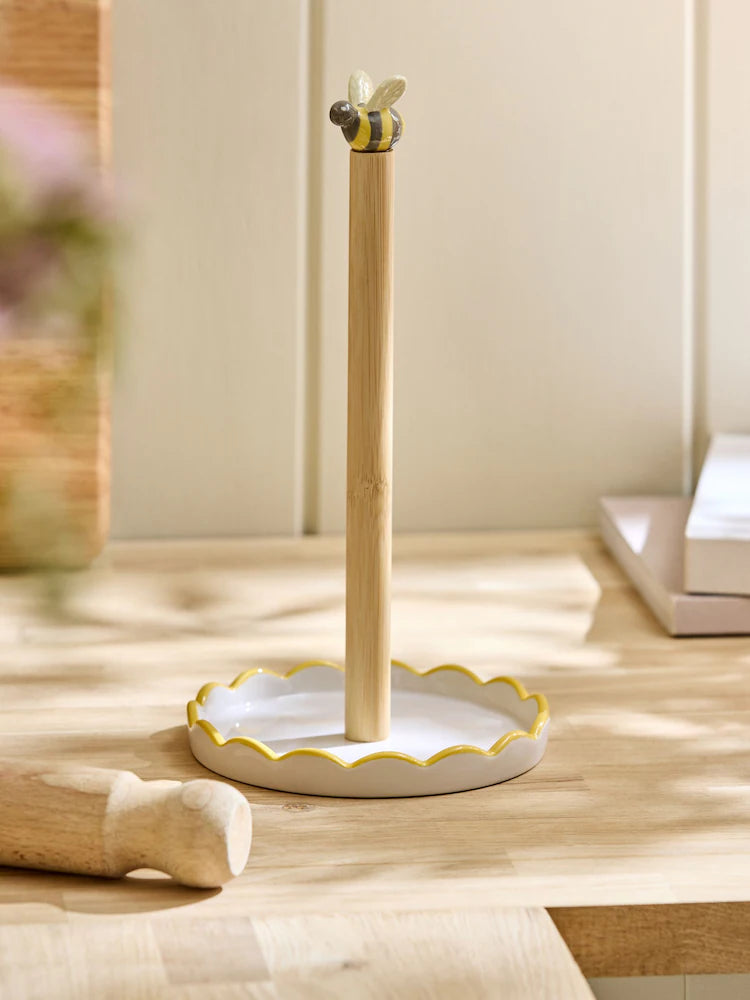 Next Uk Yellow Bee Kitchen Roll Holder
