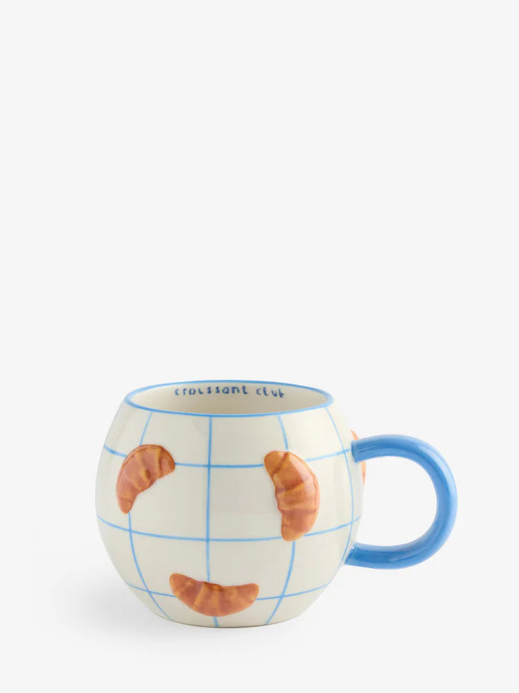 Next Uk Blue Claude the Croissant Mug