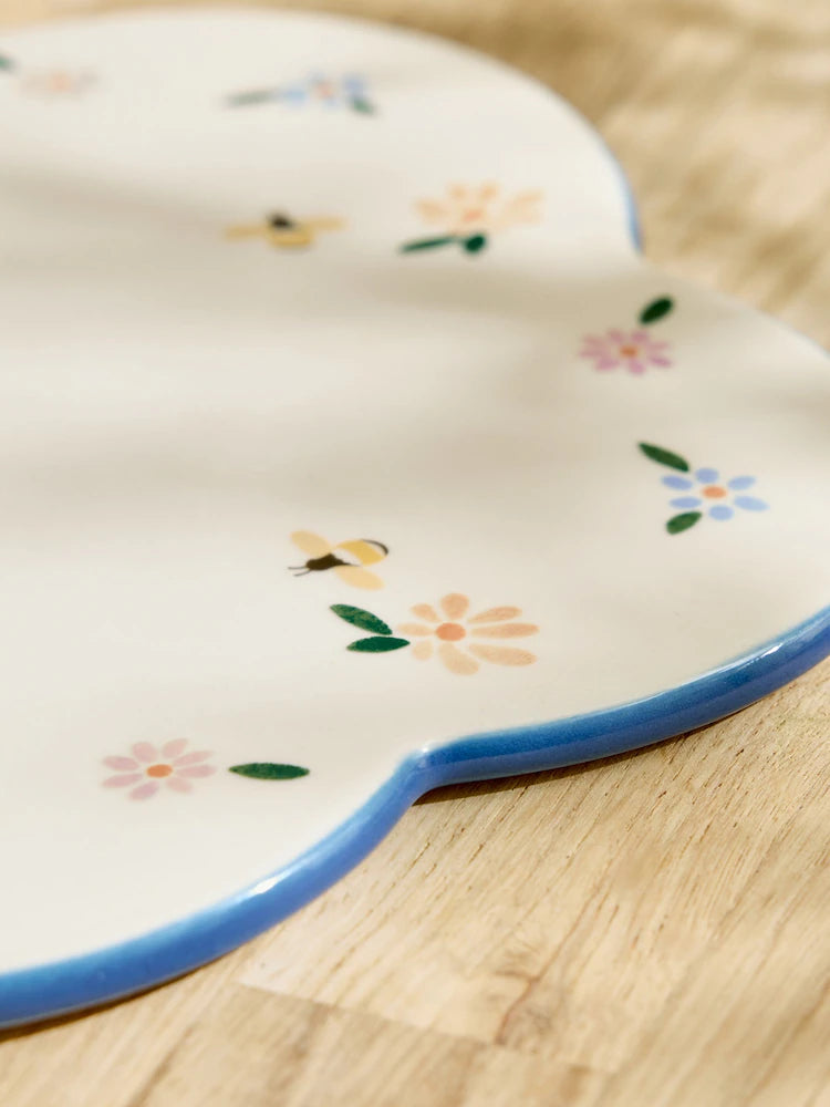 Next Uk Natural Floral Ceramic Trivet