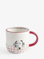 White/Black Dalmatian Dog Blanket Mug