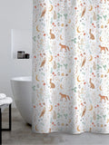 Catherine Lansfield White Enchanted Twilight Animal Shower Curtain