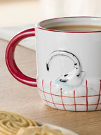 White/Black Dalmatian Dog Blanket Mug
