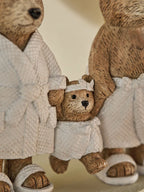Natural Bertie Bear Family Bathroom Ornament